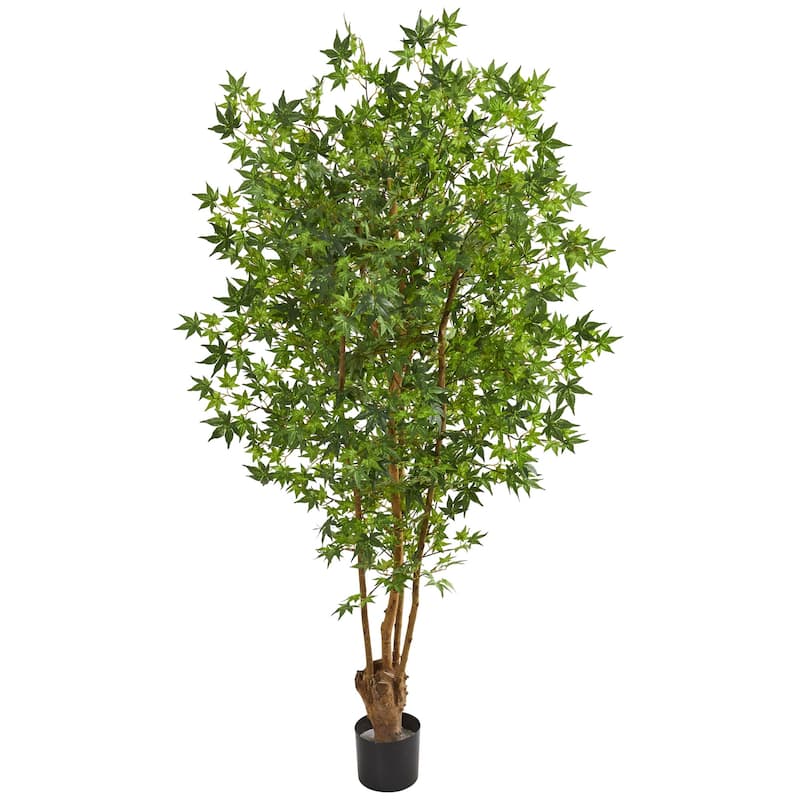 6 Ft Artificial Tree - Realistic Green Indoor Decorative Tree for Home Decor - 41-50 Inches