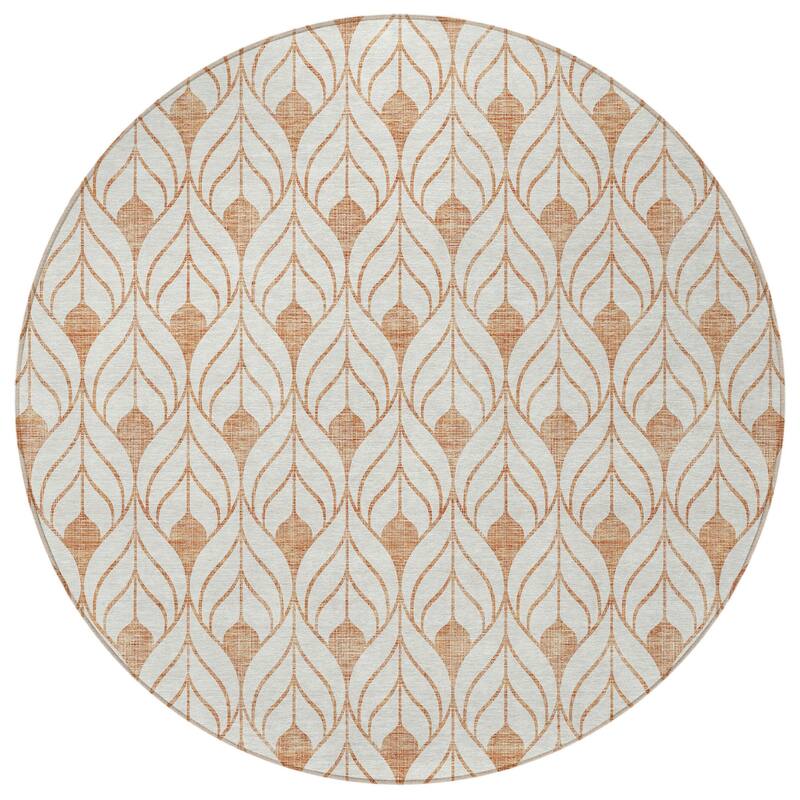 HomeRoots Geometric Transitional Rectangle Outdoor Rug