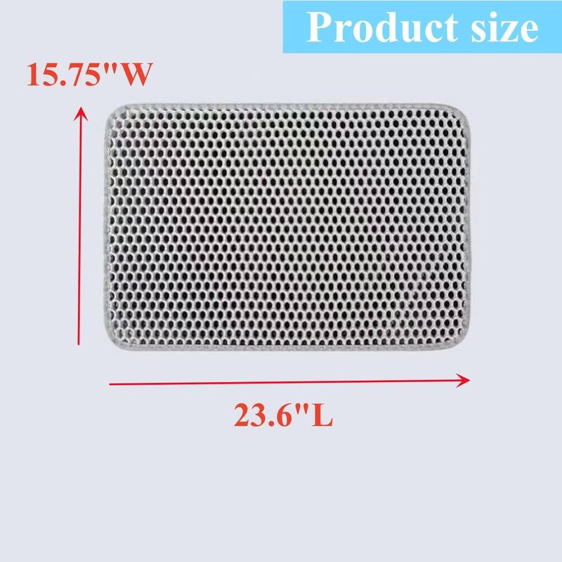 Waterproof Non-Slip Cat Litter Mat for Floor, Double-Layer Trapper Easy to Clean, Leakproof Litter Catcher - 15.8"Lx23.6"W