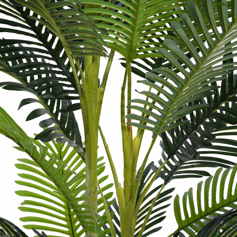 78.5" Artificial Palm Trees with Pots, Set of 2