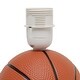 preview thumbnail 10 of 8, 10.7" SportsLite Mini Basketball Table Lamp for Kids Room, Mancave, Orange - 6.2" L x 6.2" W x 10.7" H