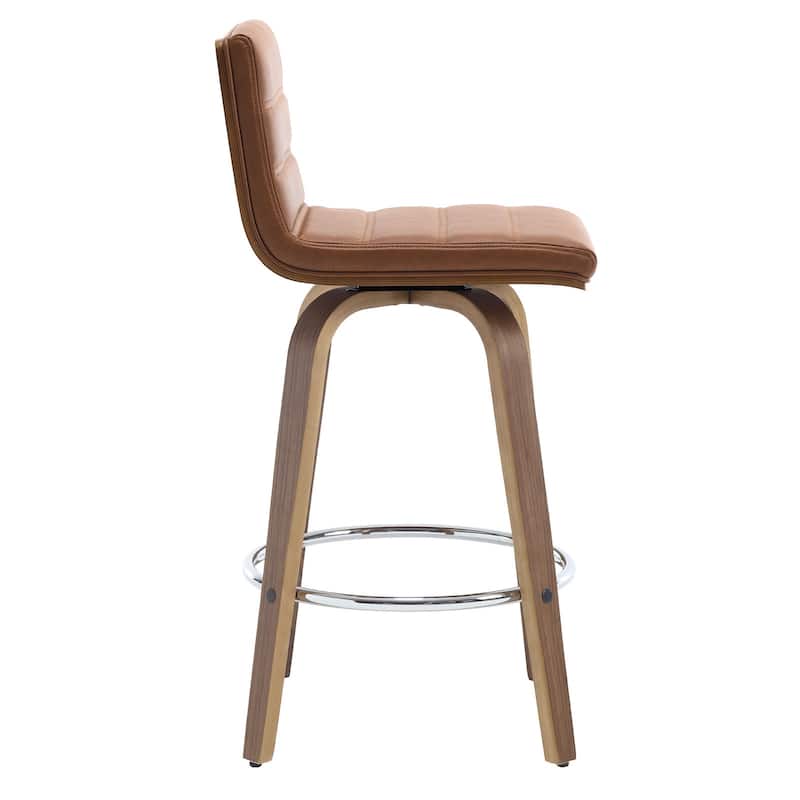 26"/29" Faux Leather Swivel Bar/Counter Stools, Set of 2/3