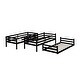 preview thumbnail 15 of 22, Artsy Rubber Wood Bunk Bed with Two Built-in Ladders, Guardrails, Twin over Twin over Twin, Detachable Triple Bunk Bed