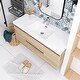 preview thumbnail 69 of 148, Floating Bathroom Vanity with Integrated Resin Top