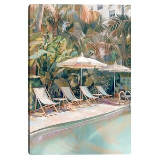 Poolside by Studio Arts Canvas Art Print - Bed Bath & Beyond - 38920432