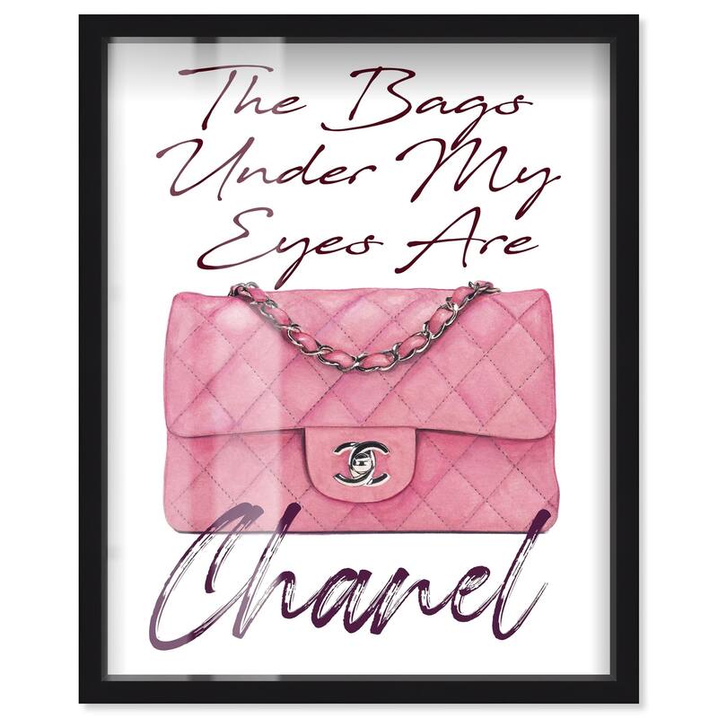 The Bag Under my Eyes Shadowbox by Art Remedy - Black - 20" x 24"