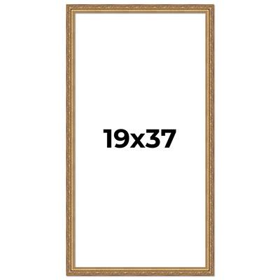 19x37 Frame Red Solid Wood Picture Frame Width 1.75 Inches | Interior Frame Depth 1 13/16 Inches