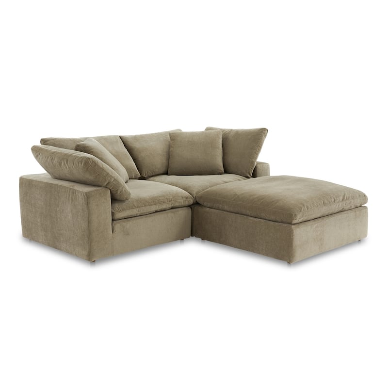 Aurelle Home Corbin 3-piece Small Modern Sectional