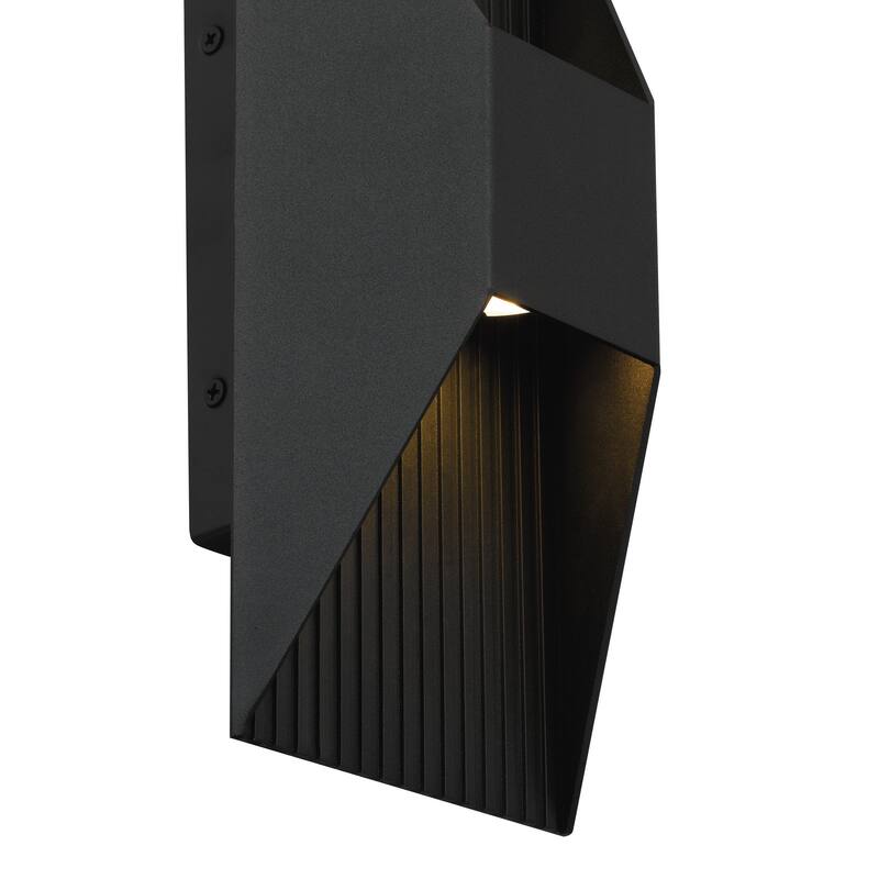 12 inch LED Wall Sconce - Black