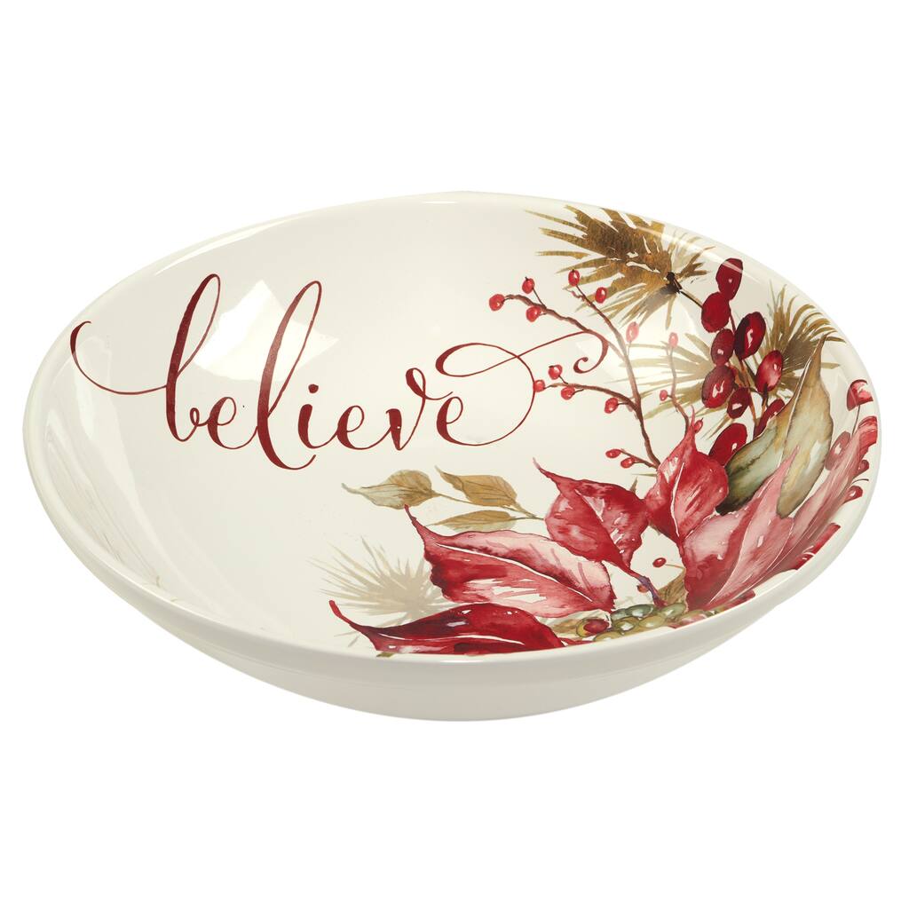 Certified International Winters Joy Serving/Pasta Bowl 13" x 3", 128 oz. - 13" x 3"