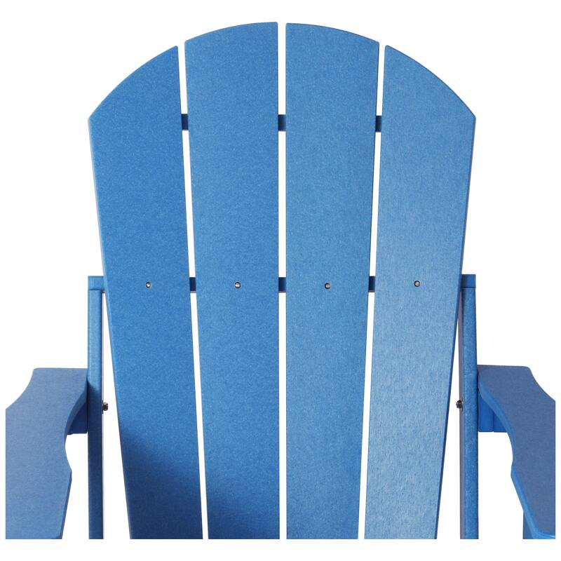 Laguna Outdoor Folding Adjustable Adirondack Chair with Cup Holder & Hideaway Ottoman