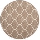 preview thumbnail 50 of 122, SAFAVIEH Hudson Shag Ogee Trellis 2-inch Thick Area Rug 5'3" Round - Beige/Ivory