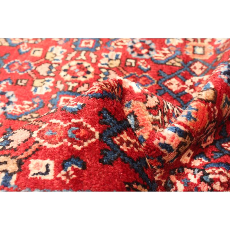 ECARPETGALLERY Hand-knotted Andelz Red Wool Rug - 2'11 x 16'6