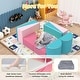 preview thumbnail 9 of 12, Kids Couch, 12PCS Modular Kids Play Couch with Blanket, Playroom, Convertible Kids Foam Climbing Play Set