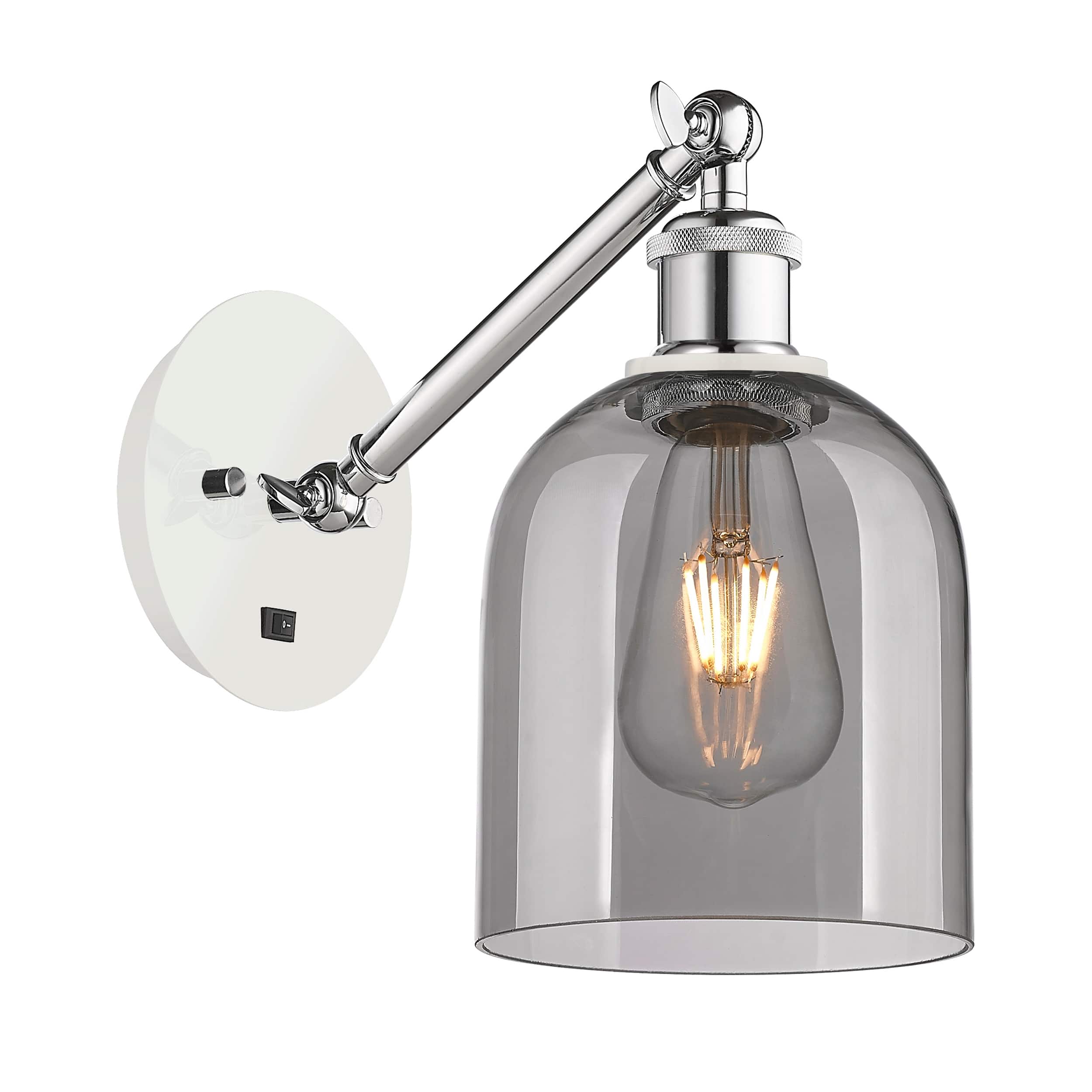 Option White Polished Chrome / Light Smoke Shade