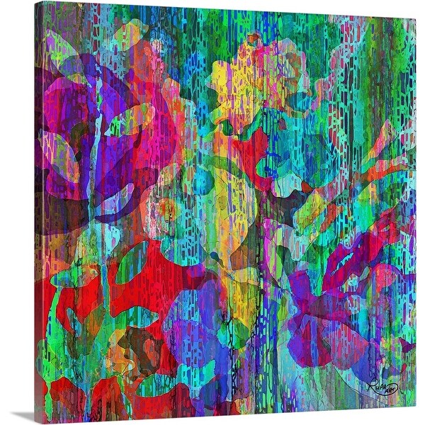 "Floral Frenzy" Canvas Wall Art