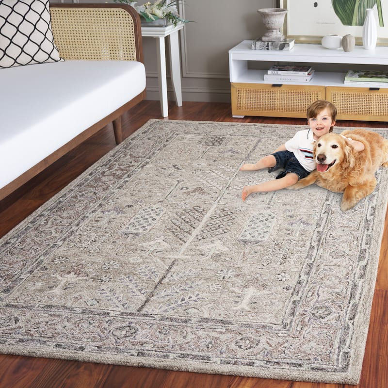 SAFAVIEH Handmade Metro Lorenzina French Country Wool Rug