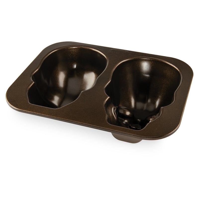 Nordic Ware Haunted Skull Pan - Brown