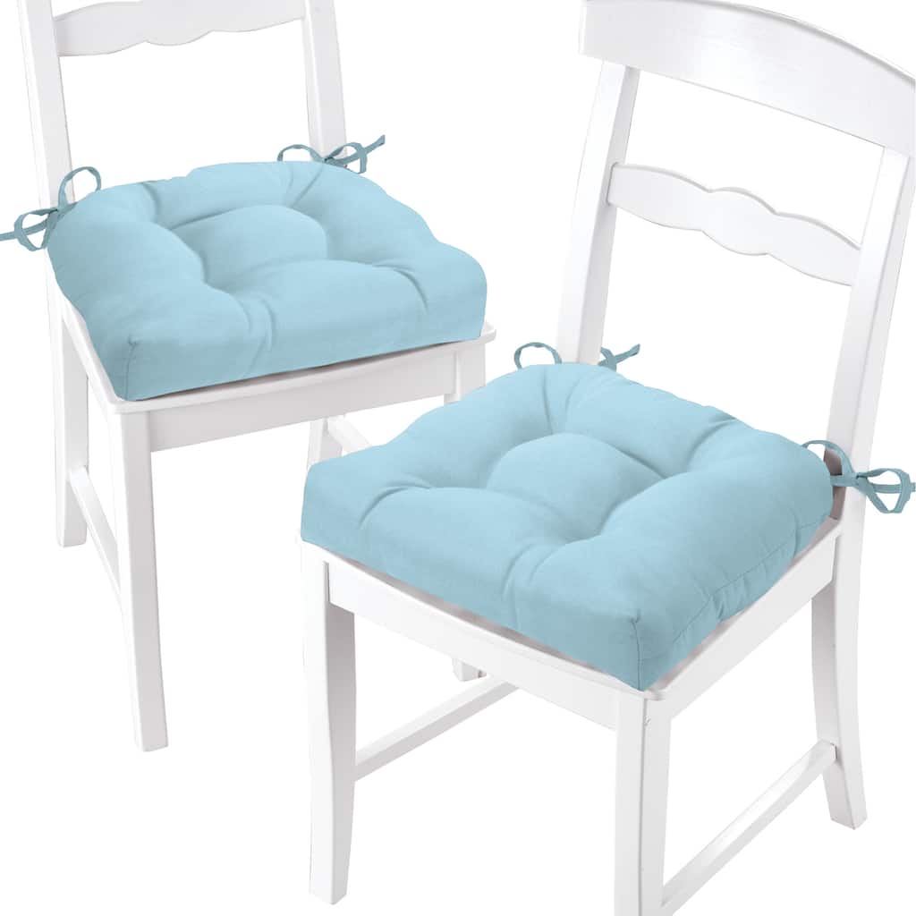 Chase Tufted Design 3-inch Chair Pads - Set of 2