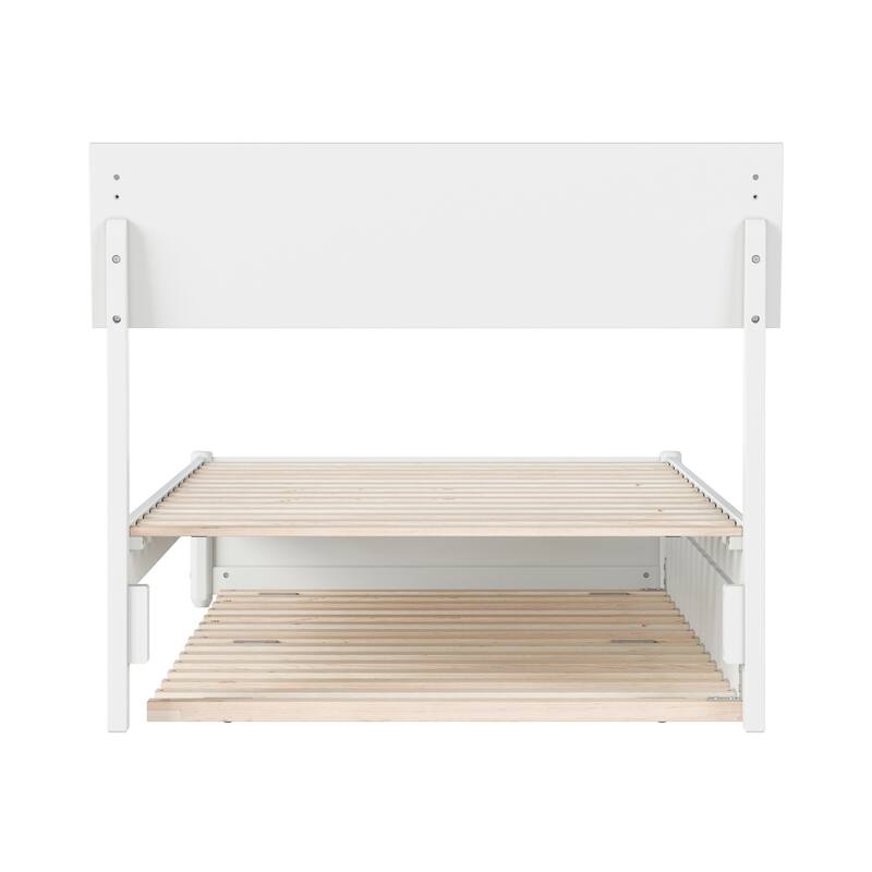 Norla Wood Platform Bed with Trundle