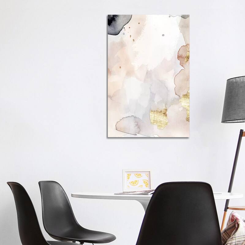 iCanvas "Indigo Blush and Gold I" by Victoria Barnes Canvas Print - 40x26x1.5