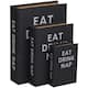 Option Black - "Eat Drink Nap" Text Cover