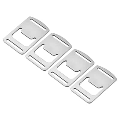 4pcs Stainless Steel Beer Bottle Cap Credit Card Bottle Opener 2" Long Silver