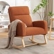 preview thumbnail 10 of 171, HOMYKA 28" Wide Rocking Chair for Nursery with Solid Wood Leg Brown