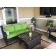 Clara Indoor/ Outdoor Wicker Sofa Cushion Set made with Sunbrella Fabric