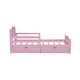 preview thumbnail 7 of 9, Pink Kids Platform Bed Wood Bed Frame 2 Drawers Twin Size