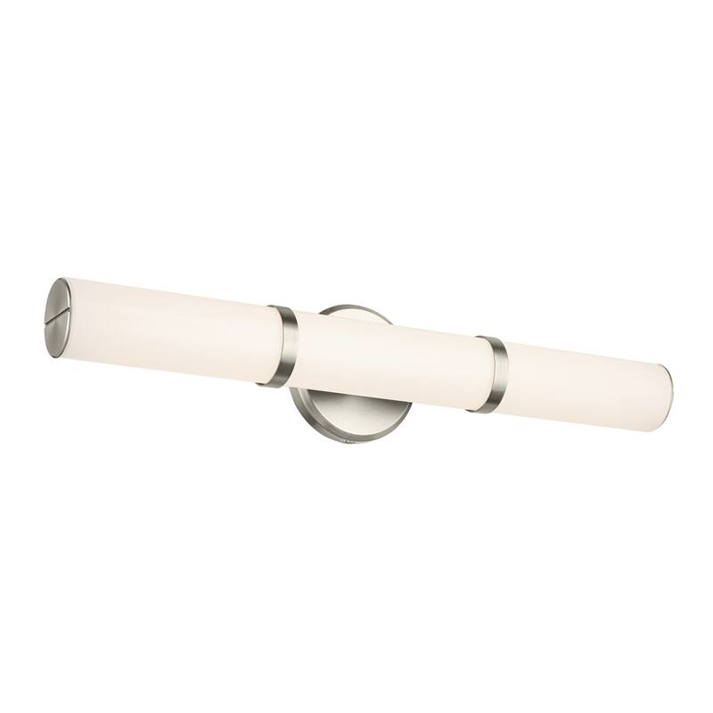 Kichler Lighting Rosh 24.25" Bath Bar Medium LED with White Glass in Brushed Nickel