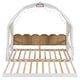 preview thumbnail 28 of 56, Wood Twin Size Bed Frame with Arched Roof, Floor Bed with Light and Curtain, Pull-out Kids Bed for Girls Boys Bedroom