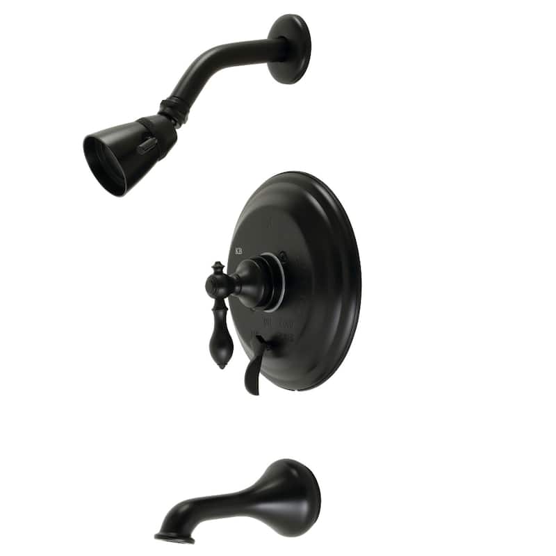 Kingston Brass American Classic Single-Handle Tub and Shower Faucet - Matte Black