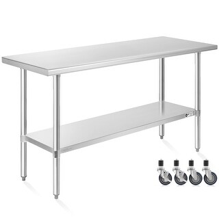 Stainless Steel Prep Table With Wheelsnull