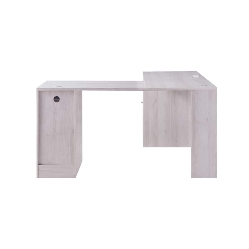 Barlon Transitional 59-inch L-shaped Computer Desk with USBs by Furniture of America