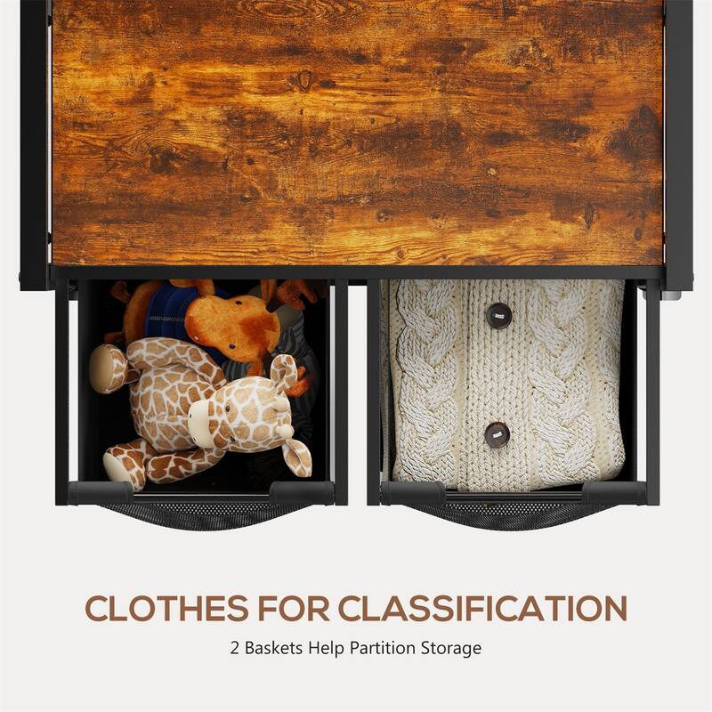 Laundry Hamper with Pull-Out Removable Sorter Bags