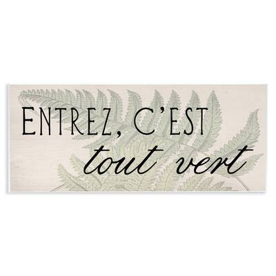 Stupell French It's All Green Wall Plaque Art Design By Lil' Rue