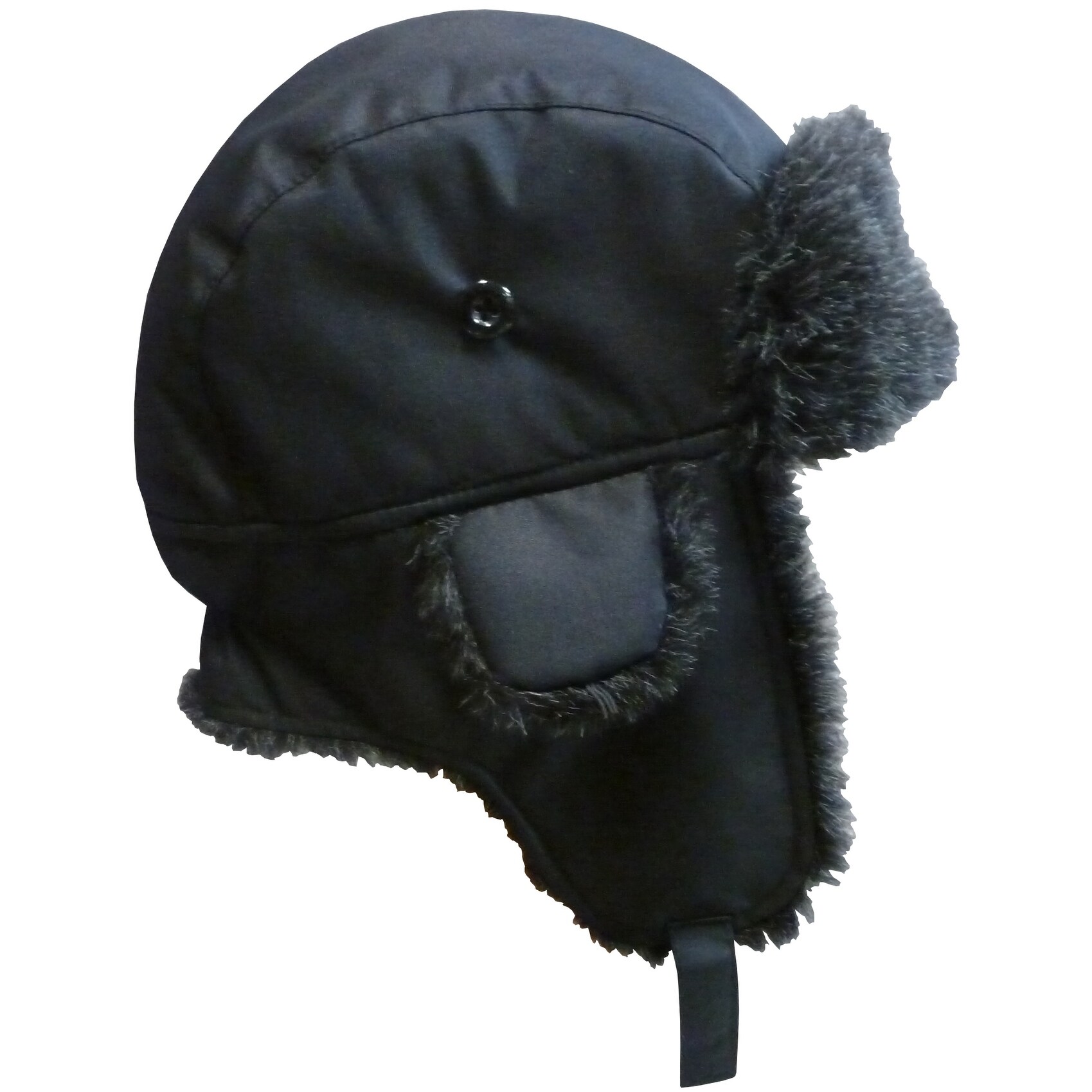boys black trapper hat