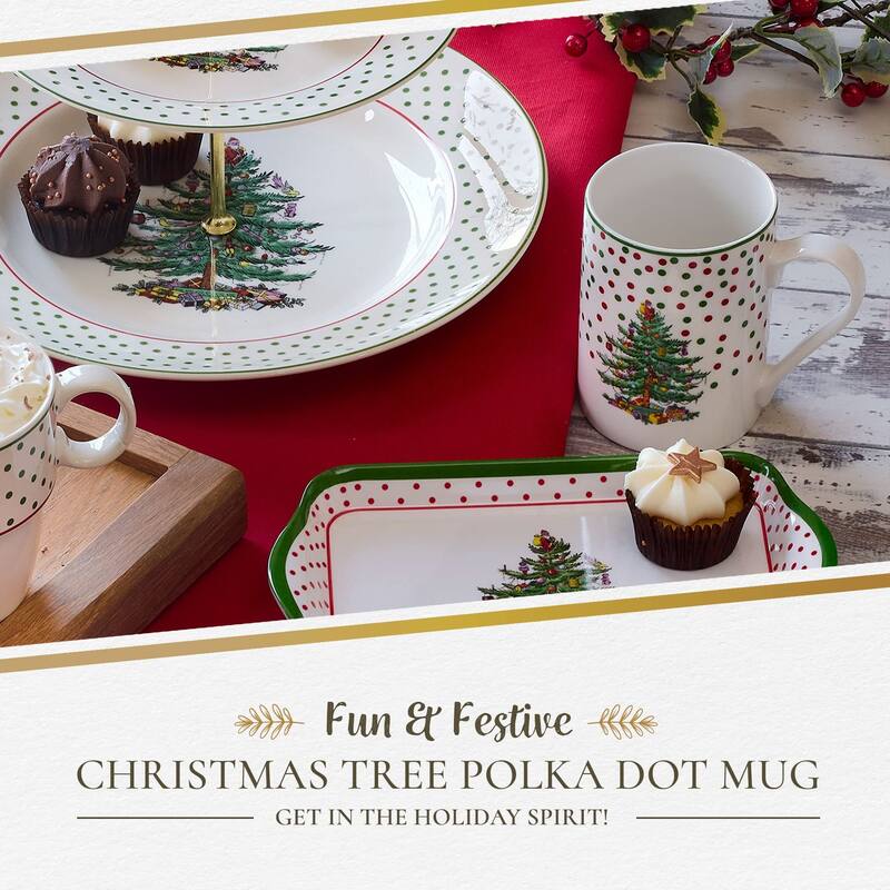 Spode Christmas Tree Polka Dot Mug