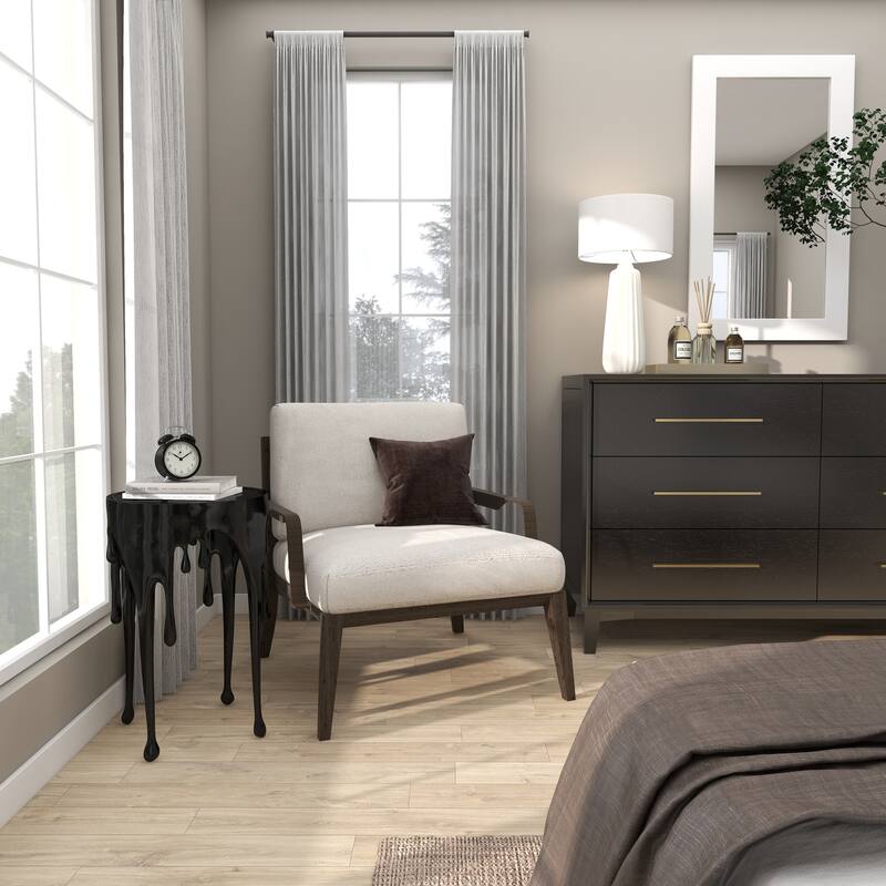 Aluminum Metal Accent, Console, and Coffee Table Collection with Drip Melting Design and Smoke Shaded Glass Top Multiple Colors