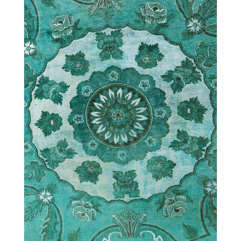 Contemporary Overdyed Wool Hand Knotted Area Rug - 8' 3" x 11' 5"