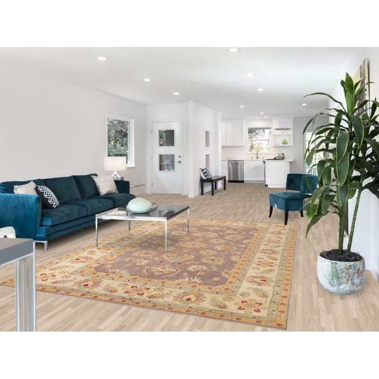 Kazak Area Rug Hand-Knotted Bedroom Wool Carpet - 6'8" x 9'10"