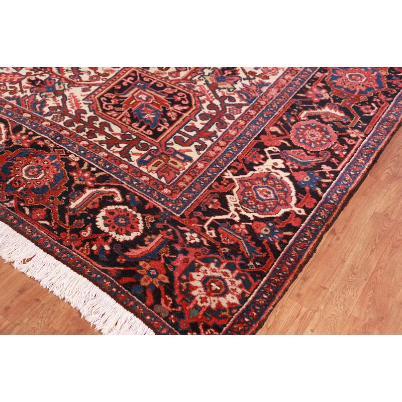Hand Knotted Oriental 100% Wool Carpet Traditional Medallion Red Heriz Area Rug - 19' 3'' X 12' 0''