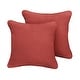preview thumbnail 3 of 11, Sunbrella Canvas Henna Corded Indoor/ Outdoor Pillow Set (Set of 2)