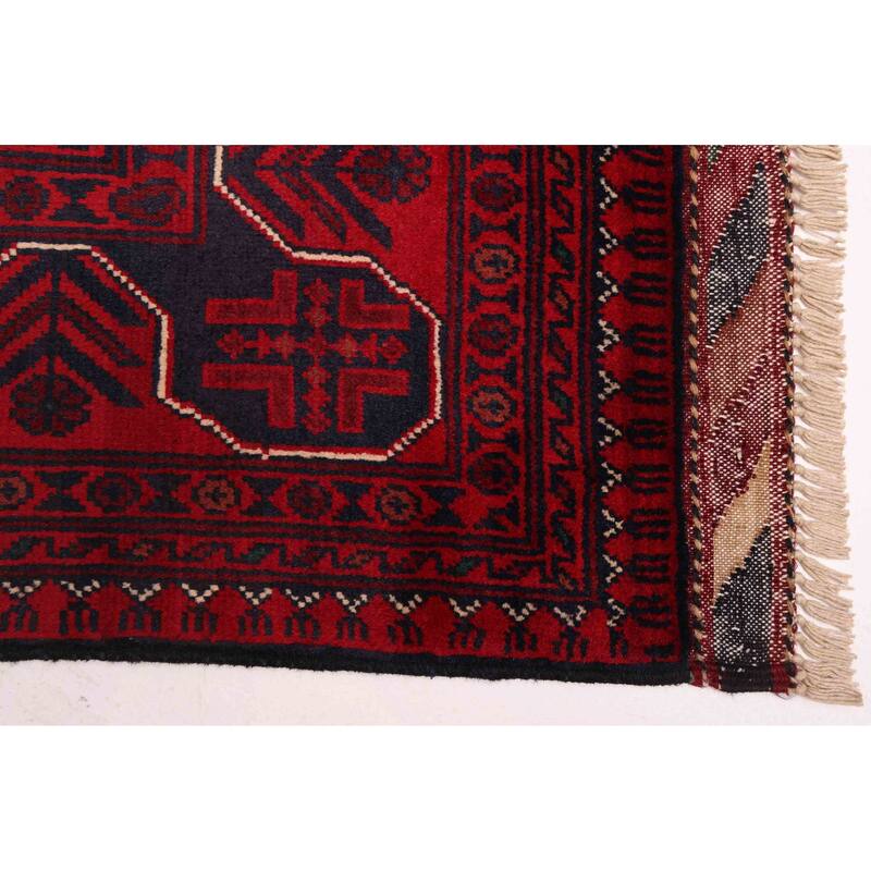 ECARPETGALLERY Hand-knotted Finest Khal Mohammadi Red Wool Rug - 4'10 x 6'8