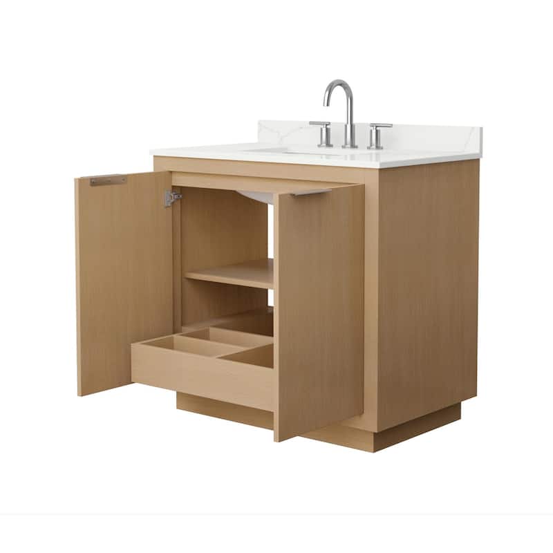 Wyndham Collection WCF282836S-QTZ-US3MXX Maroni 36" Free Standing