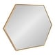 preview thumbnail 57 of 90, Kate and Laurel Rhodes Framed Mid-century Hexagonal Wall Mirror