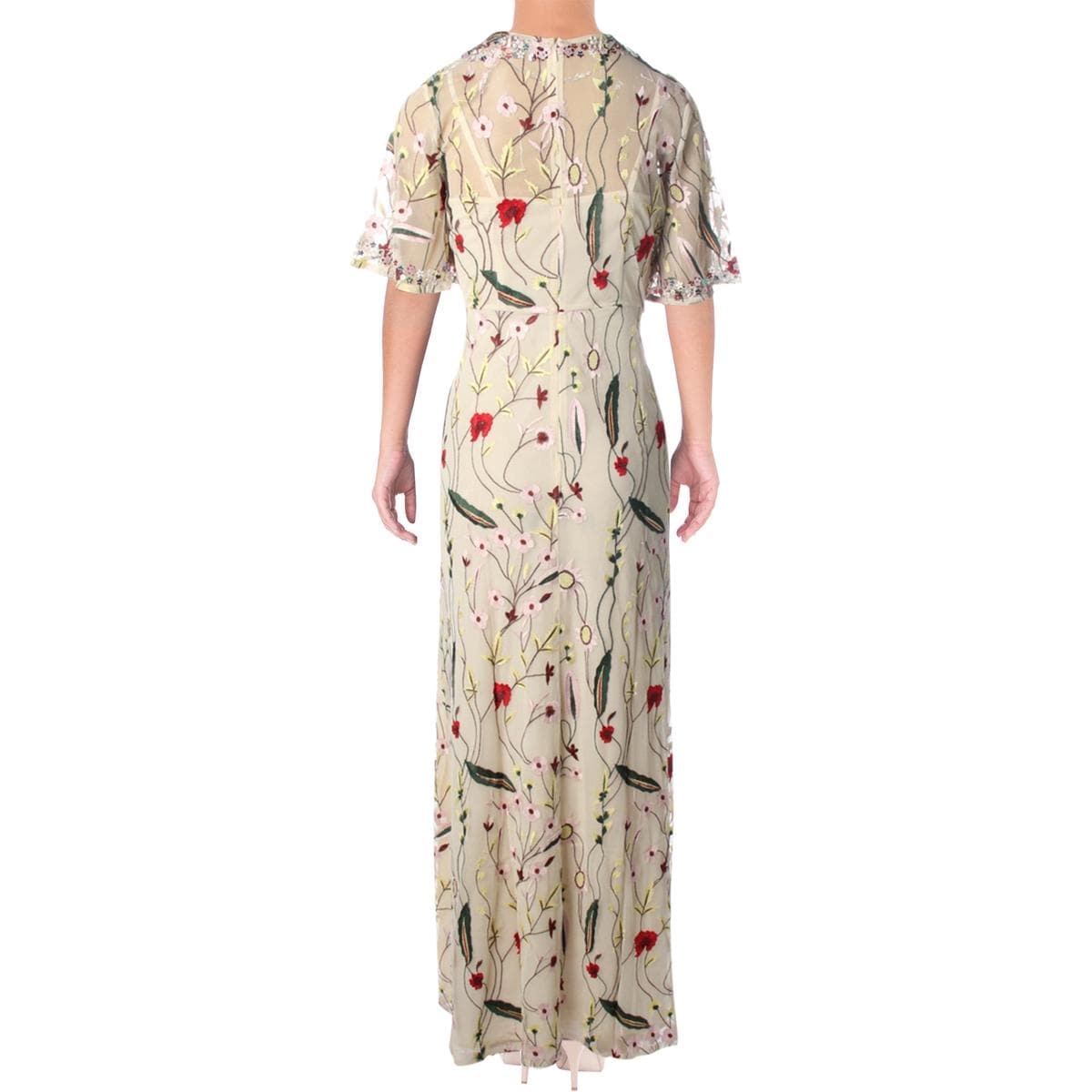 wildflowers embroidered maxi dress