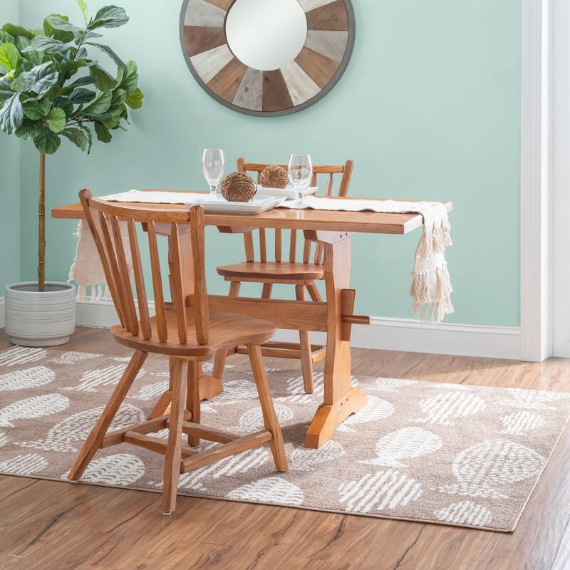 Linon Betsy Natural Solid Wood Side Dining Chair (Set of 2)