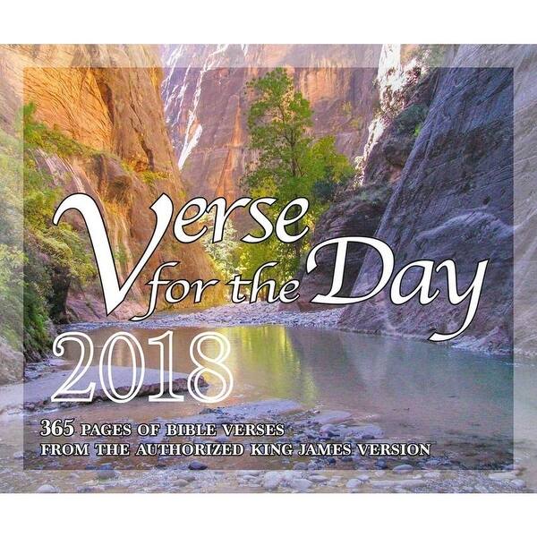 Shop Black Friday Deals On 2018 Bible Verse For The Day Calendar 365 Page Daily Calendar All Kjv Overstock 18140287